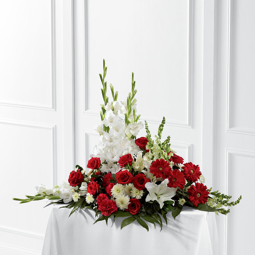 Crimson & White Arrangement – Rosasxyasmin, Phoenix AZ