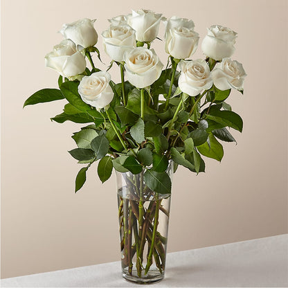 Long Stem White Rose Bouquet –  Rosasxyasmin, Peoria AZ