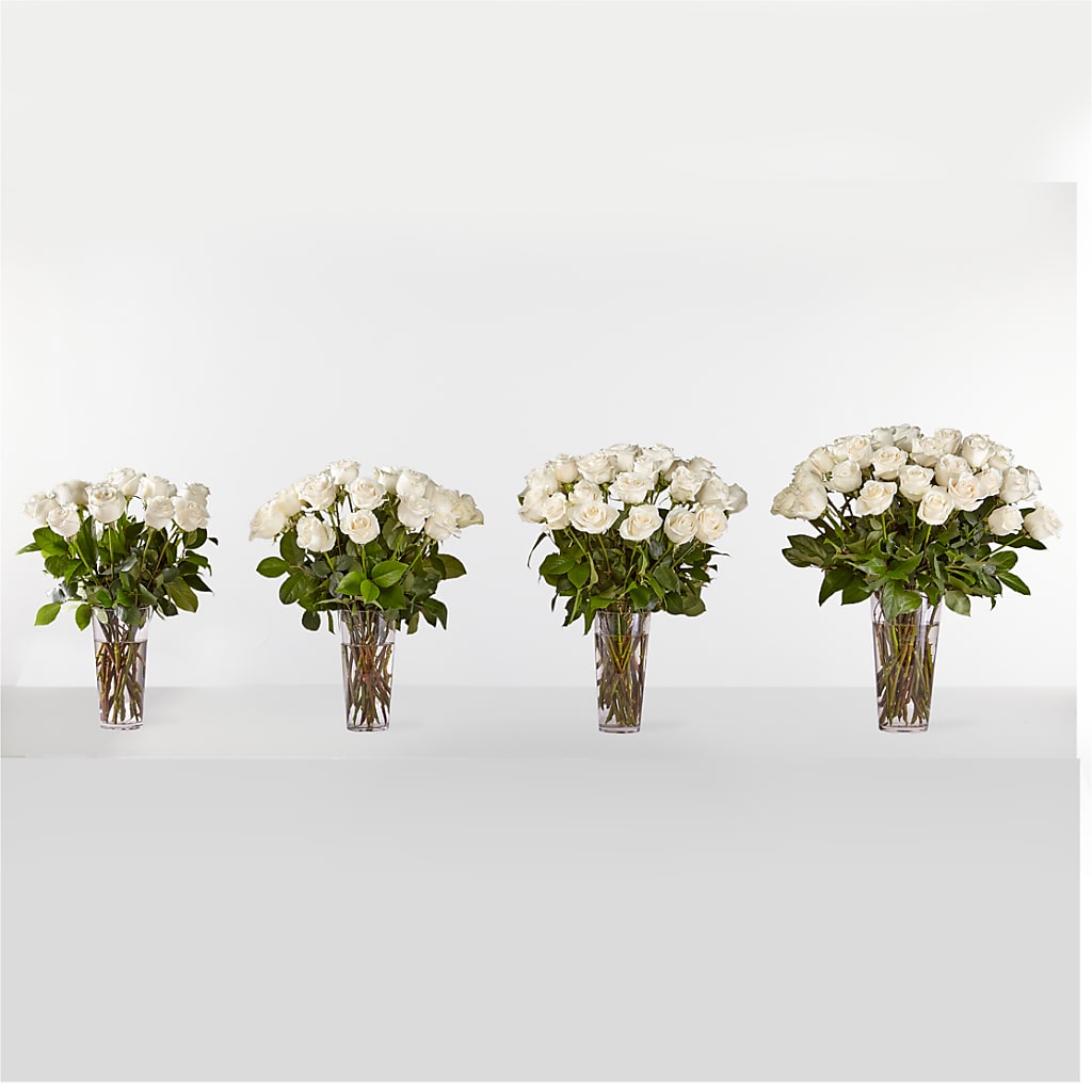 Long Stem White Rose Bouquet –  Rosasxyasmin, Peoria AZ