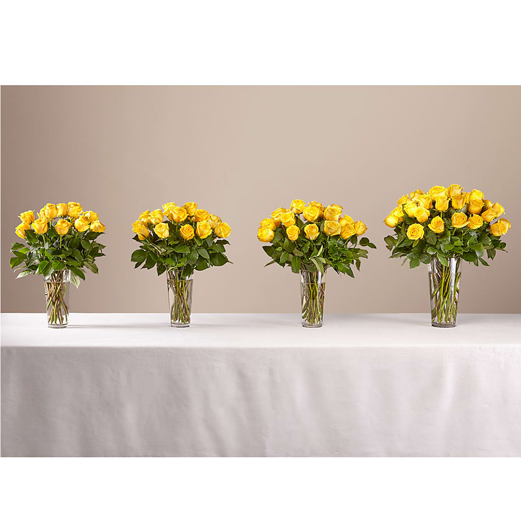 Long Stem Yellow Rose Bouquet –  Rosasxyasmin, Peoria AZ