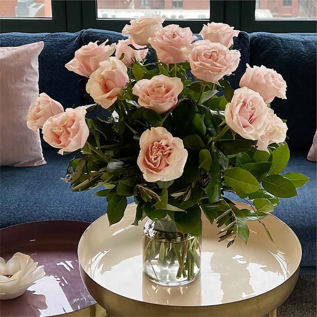 Long Stem Pink Rose Bouquet –  Rosasxyasmin, Peoria AZ