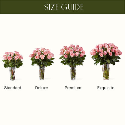 Long Stem Pink Rose Bouquet –  Rosasxyasmin, Peoria AZ