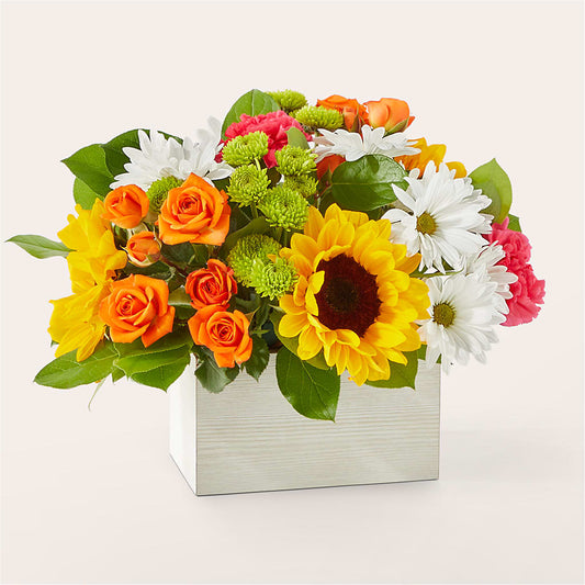 Sun-drenched Blooms Box Bouquet –  Rosasxyasmin, Phoenix AZ