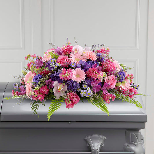 Glorious Garden Casket Spray –  Rosasxyasmin, Phoenix AZ