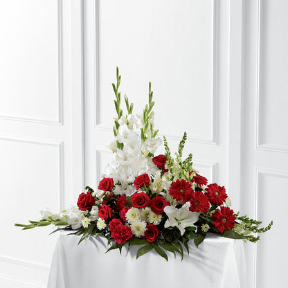 Crimson & White Arrangement –  Rosasxyasmin, Phoenix AZ
