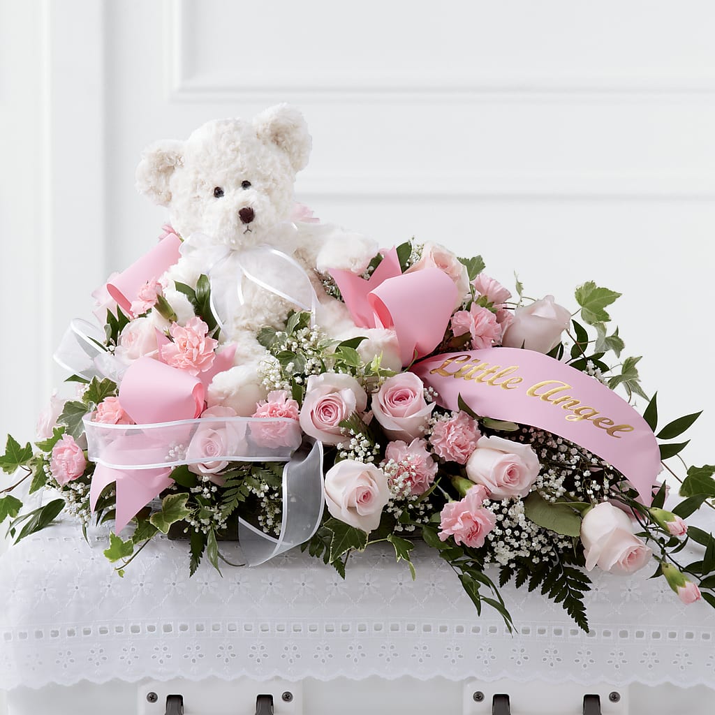 Touch of Sympathy Casket Spray –  Rosasxyasmin, Phoenix AZ
