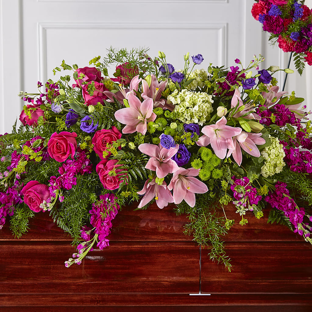 Radiant Tribute Casket Spray –  Rosasxyasmin, Phoenix AZ