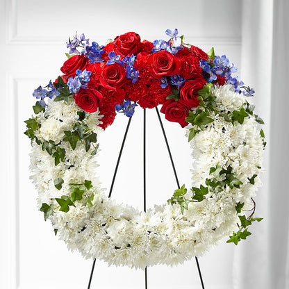 Patriotic Passion Wreath –  Rosasxyasmin, Phoenix AZ