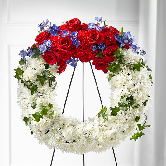 Patriotic Passion Wreath –  Rosasxyasmin, Phoenix AZ