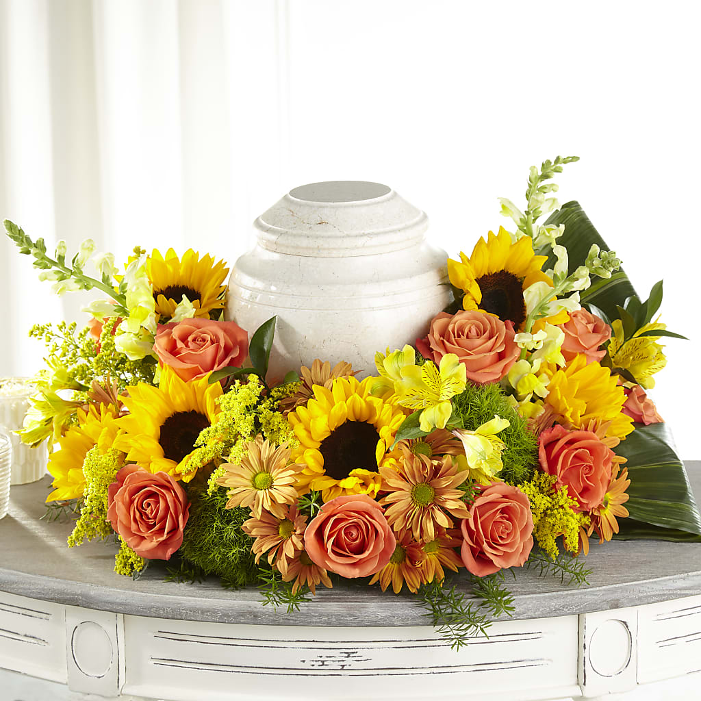 Faithful Sunflower Cremation Adornment –  Rosasxyasmin, Phoenix AZ