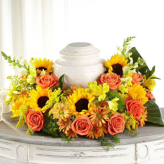Faithful Sunflower Cremation Adornment –  Rosasxyasmin, Phoenix AZ