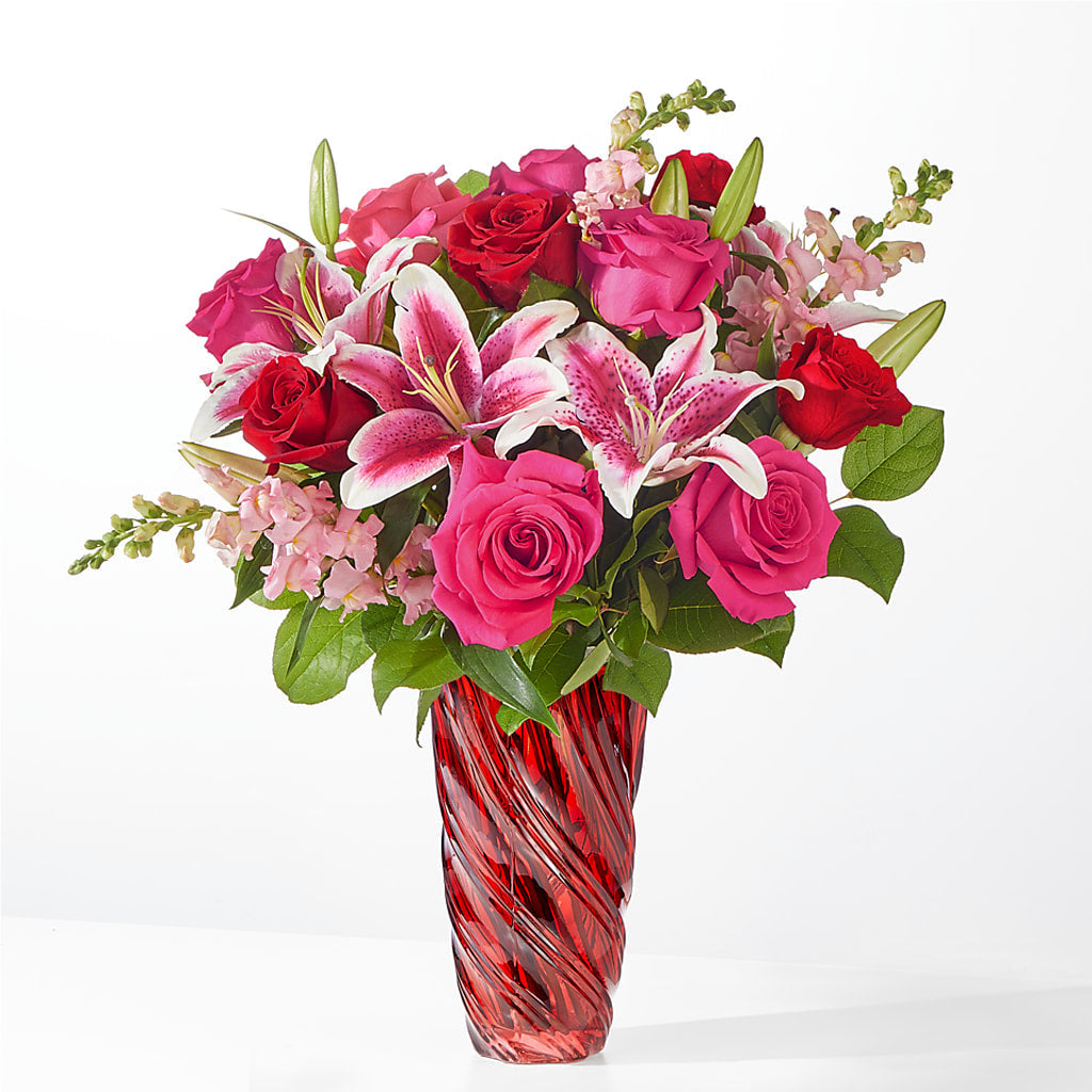 Always You Bouquet with Luxe Swirl Vase –  Rosasxyasmin, Phoenix AZ