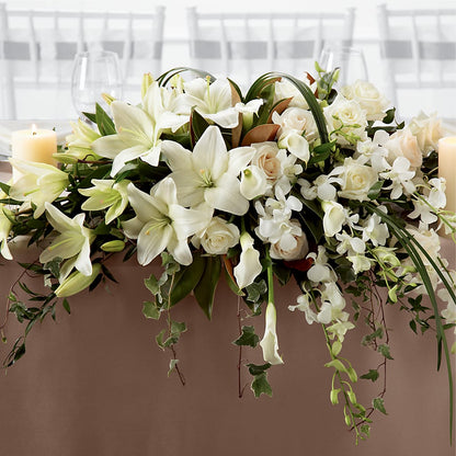 White Linen Arrangement –  Rosasxyasmin, Phoenix AZ