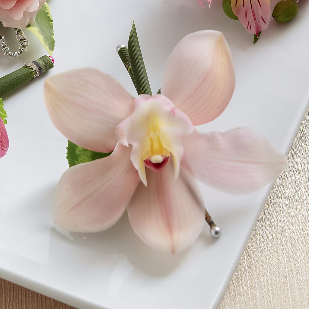 Pink Cymbidium Boutonniere –  Rosasxyasmin, Phoenix AZ