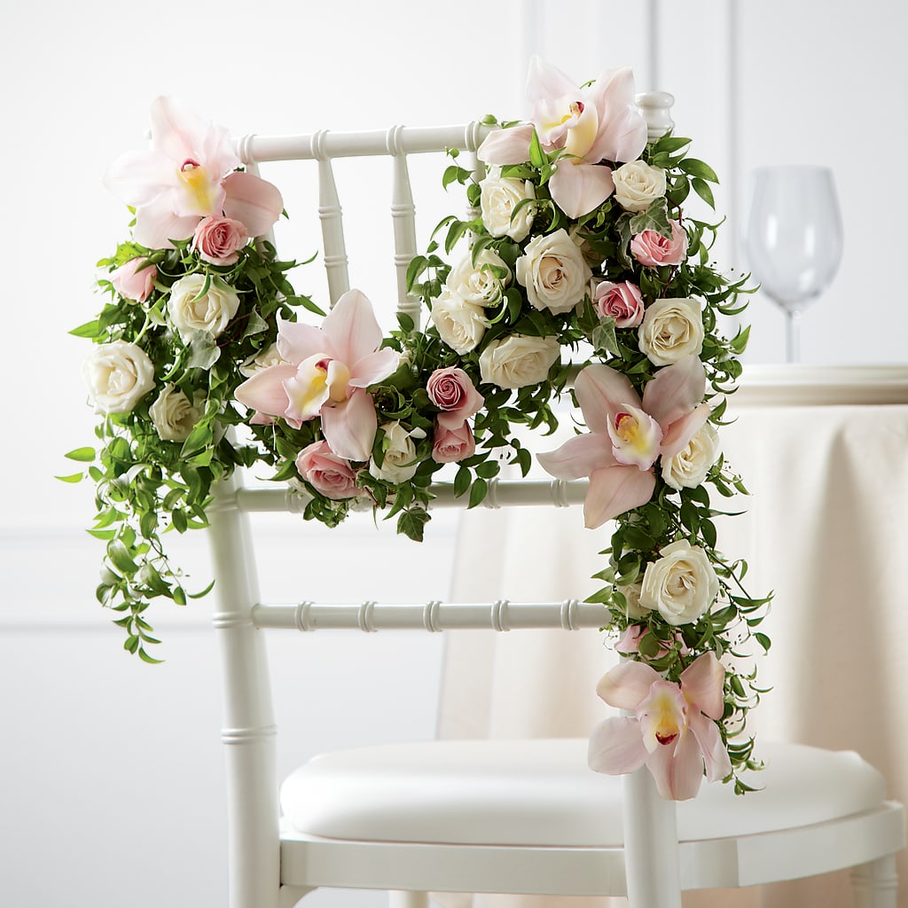 Orchid Rose Chair Décor –  Rosasxyasmin, Phoenix AZ