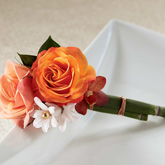 Sunset Dream Boutonniere –  Rosasxyasmin, Phoenix AZ