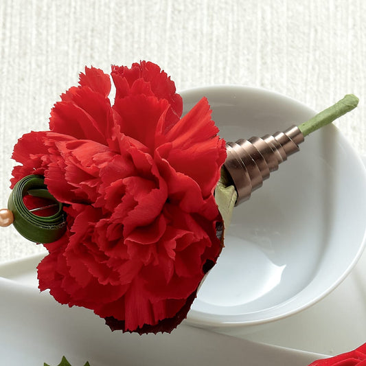 Red Carnation Boutonniere –  Rosasxyasmin, Phoenix AZ